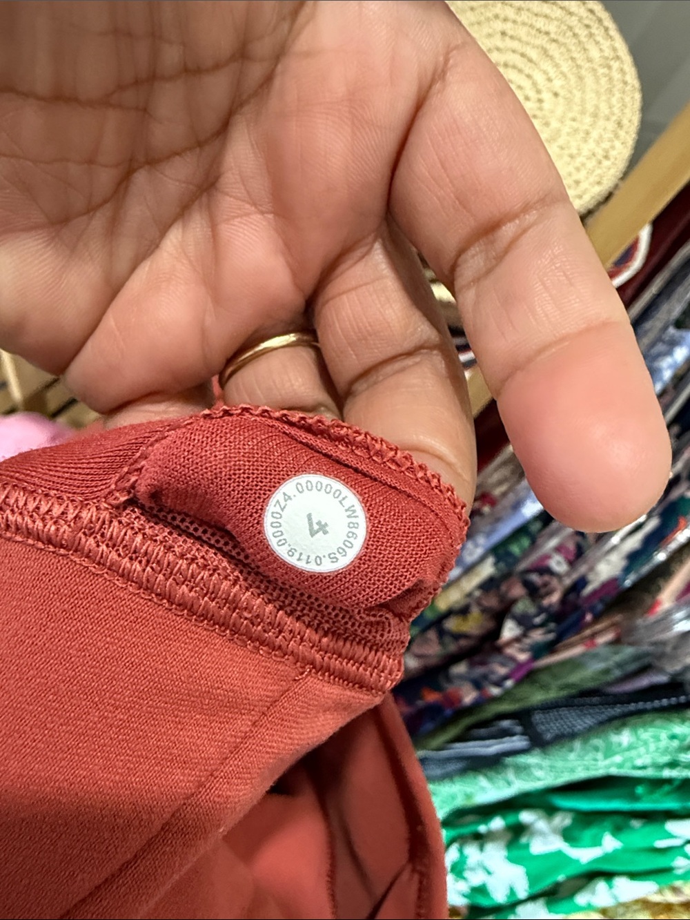 LULULEMON PICNIC DAY DRESS BRICK ROSE CROSS BACK 4 - Picture 5 of 5